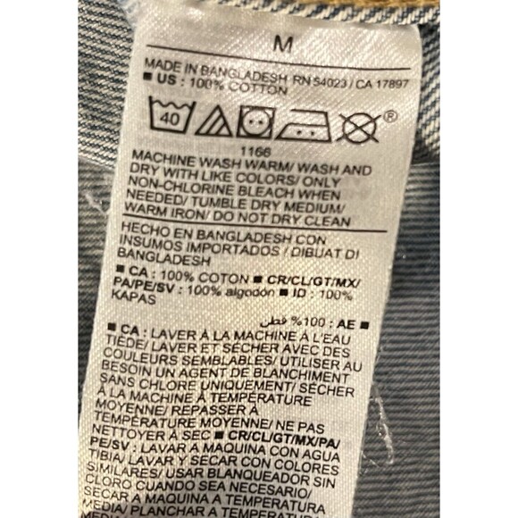 MENS OLD NAVY Workwear Blue DENIM JACKET Size Medium M Casual Collared Button - Picture 5 of 5